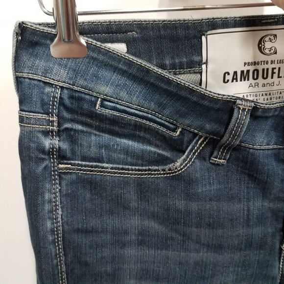 Camouflage AR and J Jeans Mary J Womens 29 | 43 Denim Made in Italy - Picture 6 of 12